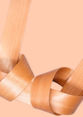 jewellery | wood | necklace | knot | peach