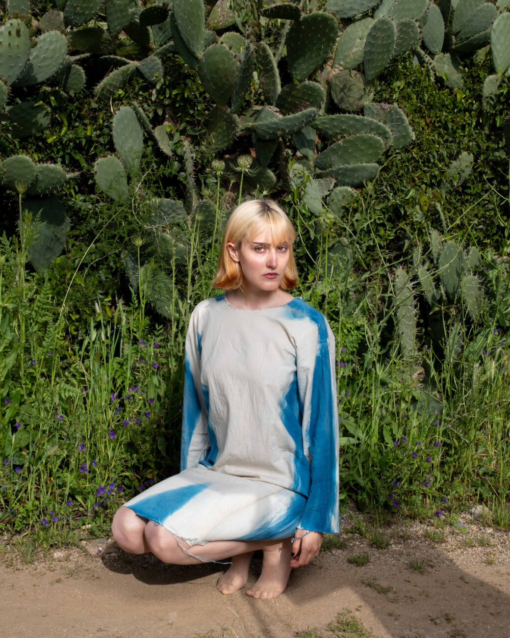 ALESSA JOOSTEN – Blue print dress –